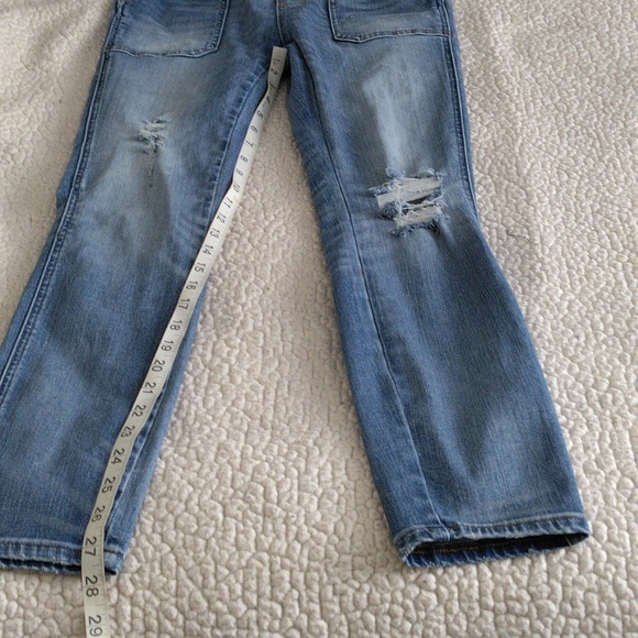 Madewell XS Skinny Overalls Adrian Wash Distressed Blue Jean Overalls - Picture 7 of 16